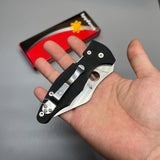 Spyderco Yojimbo 2 Folding Knife 3.2" S30V Satin Plain Blade, Black G10 Handles - C85GP2