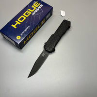 Hogue Compound OTF AUTO Knife 3.5" S30V Black PVD Clip Point Blade, Black G10 and Aluminum Handles, Tritium Switch - 34031