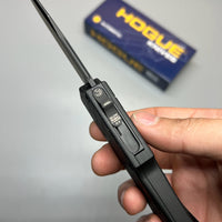 Hogue Compound OTF AUTO Knife 3.5" S30V Black PVD Clip Point Blade, Black G10 and Aluminum Handles, Tritium Switch - 34031
