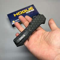 Hogue Compound OTF AUTO Knife 3.5" S30V Black PVD Clip Point Blade, Black G10 and Aluminum Handles, Tritium Switch - 34031