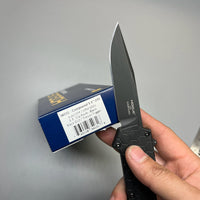 Hogue Compound OTF AUTO Knife 3.5" S30V Black PVD Clip Point Blade, Black G10 and Aluminum Handles, Tritium Switch - 34031