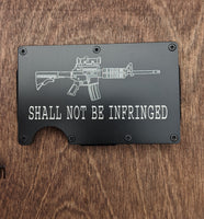 2nd Ammendment RFID Money clip card wallet