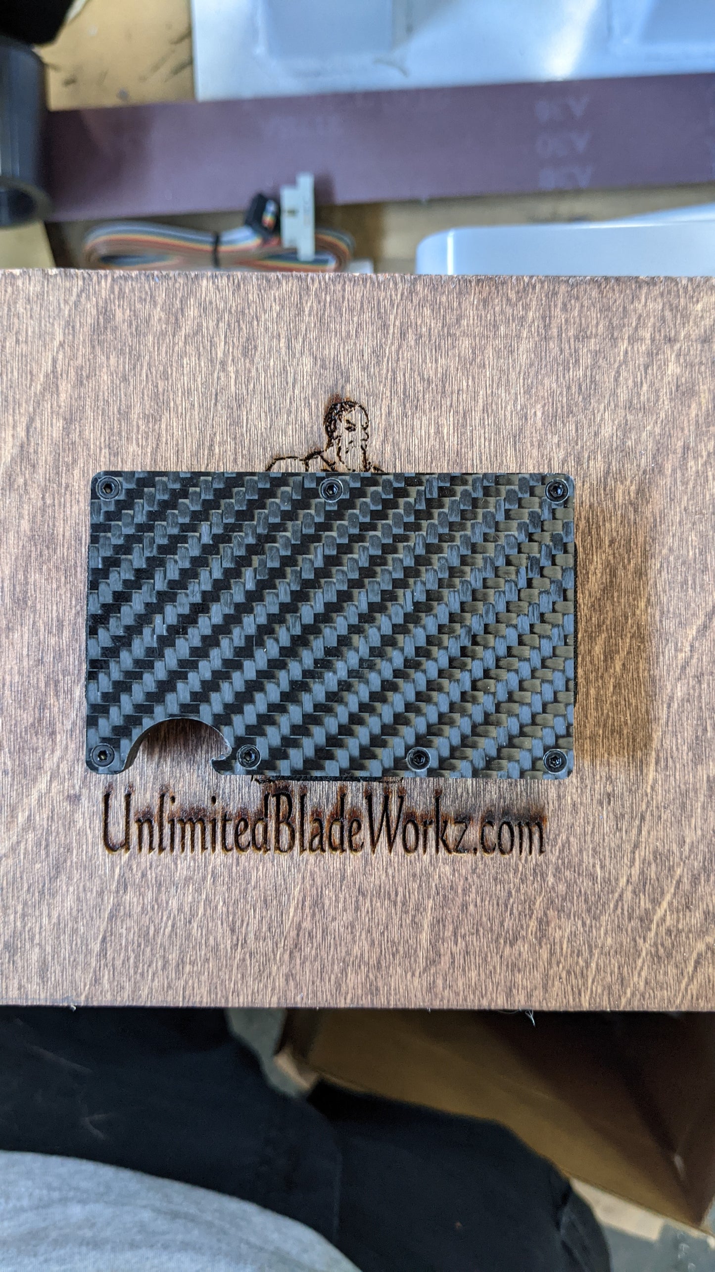 Carbon Fiber Money clip card wallet