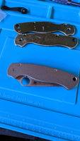 Titanium Spyderco Paramilitary 2 Scales