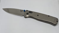 Textured Titanium Benchmade Bugout Scales full size 535 Ambidextrous