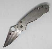 Titanium Spyderco Paramilitary 3 Lightweight Scales