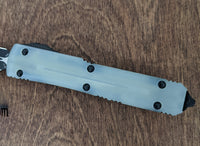 Microtech UTX-85 D/E OTF Automatic Knife Natural G-10 Jade (3.125" Black)