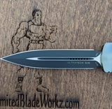 Microtech UTX-85 D/E OTF Automatic Knife Natural G-10 Jade (3.125" Black)