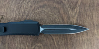 Microtech UTX-85 D/E OTF Automatic Knife Natural G-10 Jade (3.125" Black)