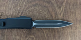 Microtech UTX-85 D/E OTF Automatic Knife Natural G-10 Jade (3.125" Black)