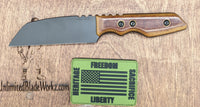 A2D EDC Wharnfkiffe 3V Seax Chisel DLC Fixed