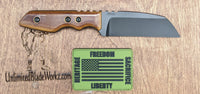 A2D EDC Wharnfkiffe 3V Seax Chisel DLC Fixed