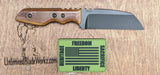 A2D EDC Wharnfkiffe 3V Seax Chisel DLC Fixed