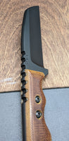 A2D EDC Wharnfkiffe 3V Seax Chisel DLC Fixed