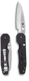Spyderco Kevin Smock Folding Knife 3.45" S30V Satin Plain Blade, Carbon Fiber/G10 Laminate Handles - C240CFP