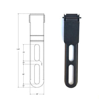 ULTICLIP Slim 3.3 Fixed Blade Clip for Belt-Less Carry - 238-DSLIM33