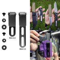 ULTICLIP Slim 3.3 Fixed Blade Clip for Belt-Less Carry - 238-DSLIM33