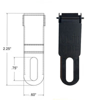 ULTICLIP Slim 2.2 Fixed Blade Clip for Belt-Less Carry - 245-DSLIM22